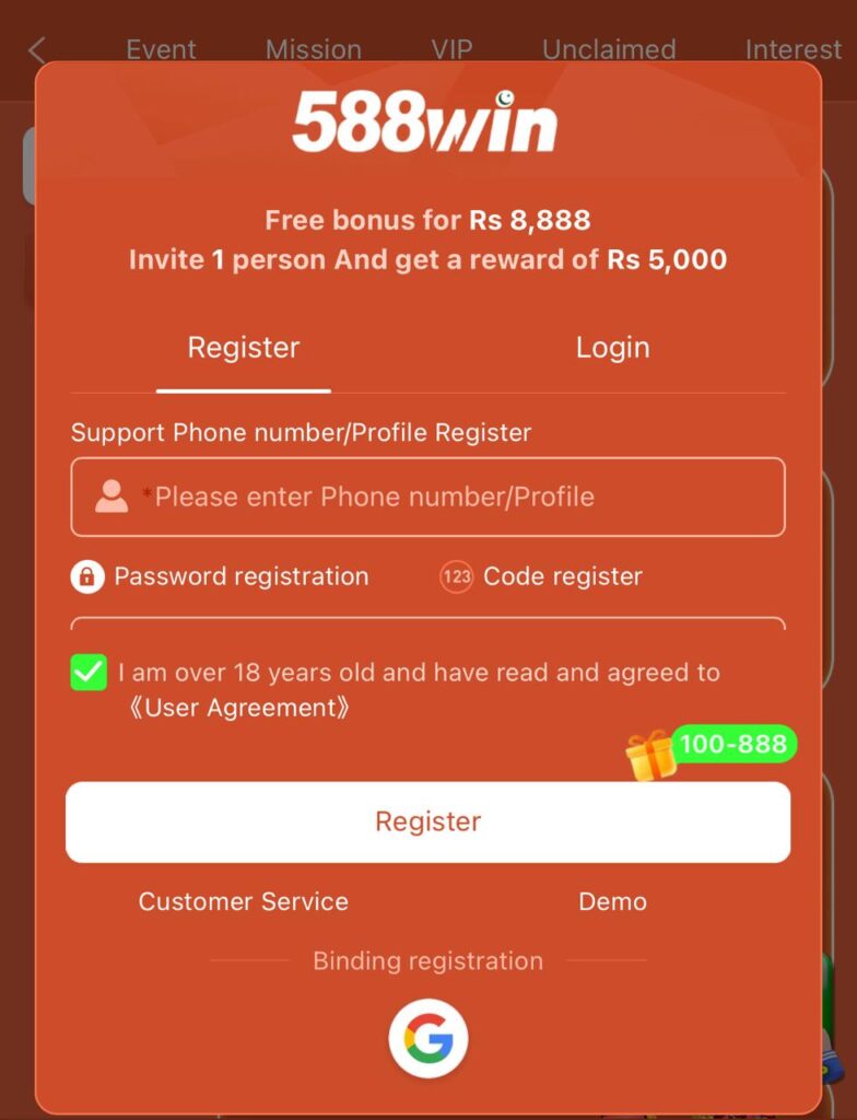 588win game registration