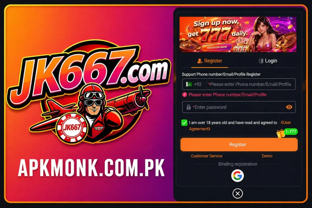 jk667 game registration