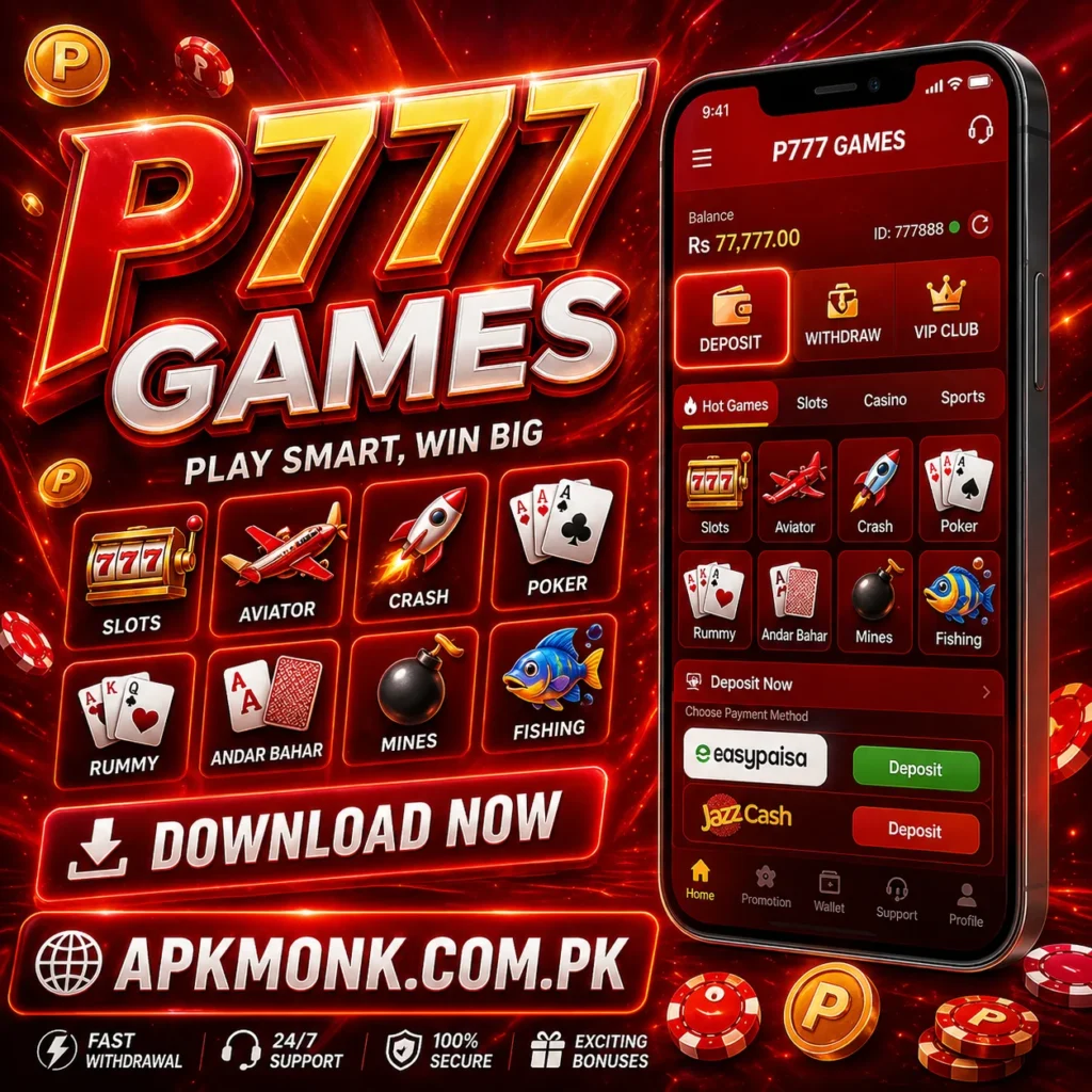 P777 GAMES Deposit with easypasia and jazzcash