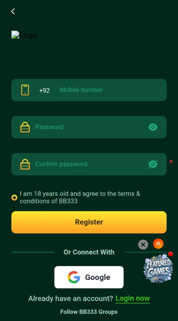bb333 game register