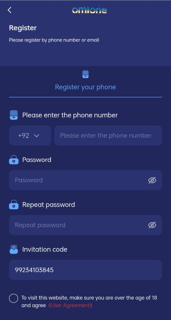 omione game register