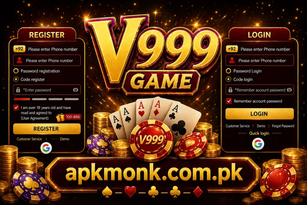 v999 game register and login