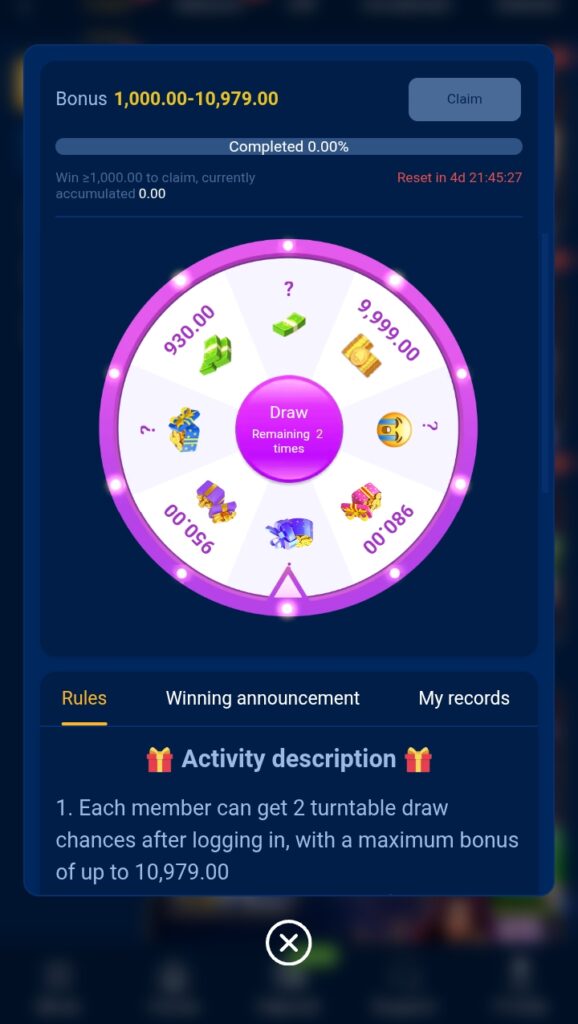 at777 game wheel bonus