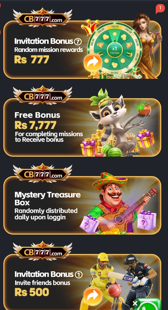 cb777 game promotions
