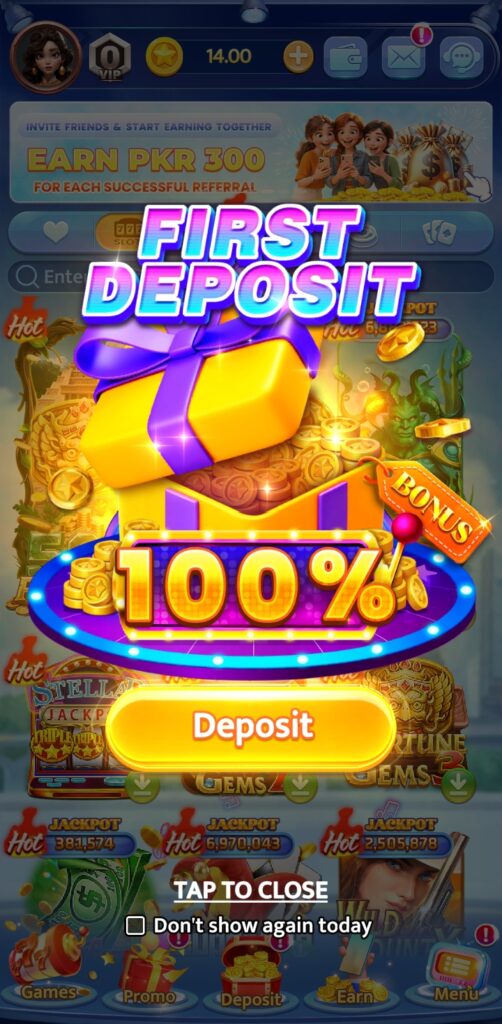 first deposit bonus