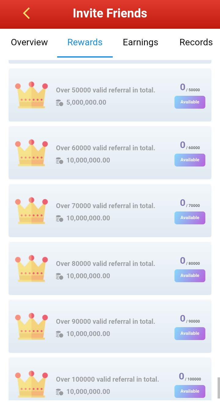 f111 invitation rewards