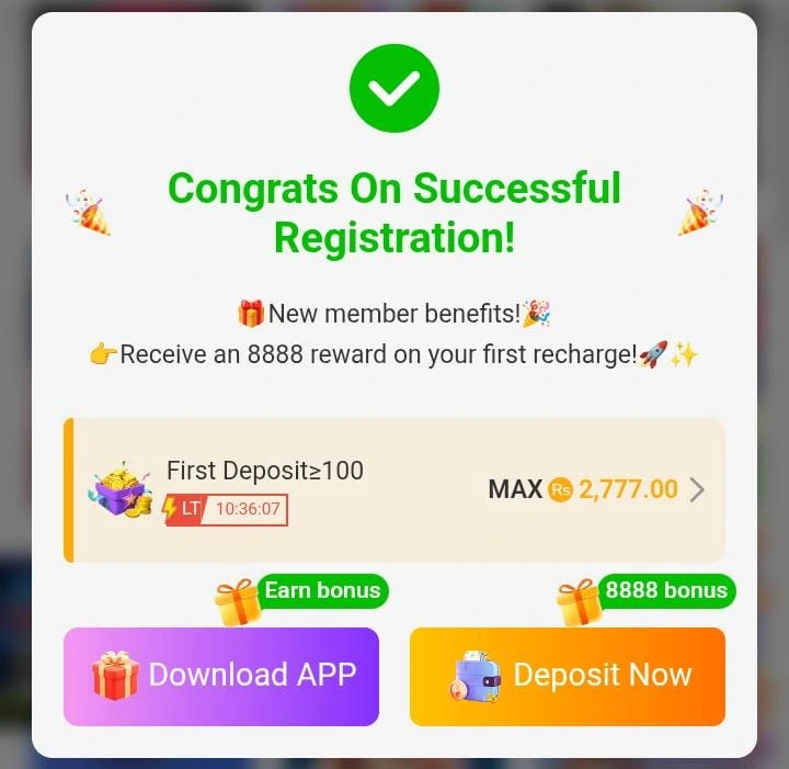 uk999 game successful registration