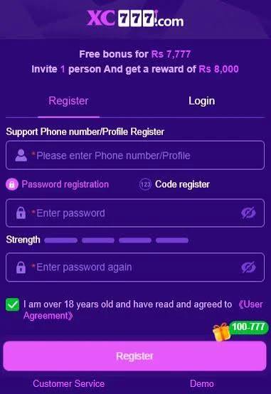 xc777 game register