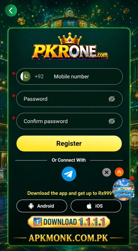 pkrone game registration